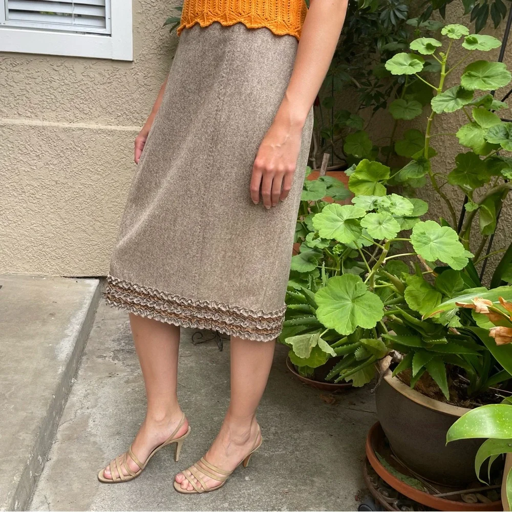 New multicolored SoCa St. John wool skirt